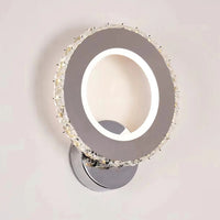 LED аплик 18W кристал кръгъл Chrome