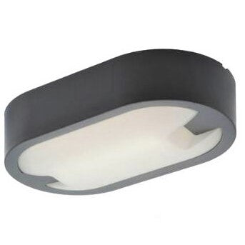 LED аплик 15W за външен монтаж, овален, сив ORI-B8