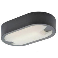 LED аплик 15W за външен монтаж, овален, сив ORI-B8