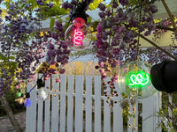 Светлинна гирлянда 5m / 10 LED крушки спирала RGB, свързваема