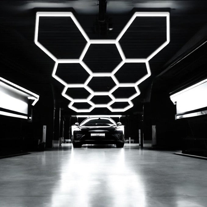 HoneyComb LED 11 светещи шестоъгълника 368W 326 X 235 CM