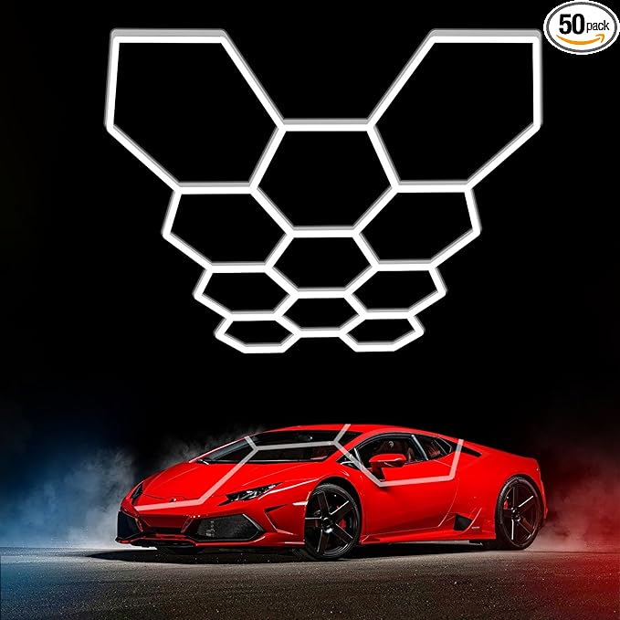HoneyComb LED 11 светещи шестоъгълника 368W 326 X 235 CM