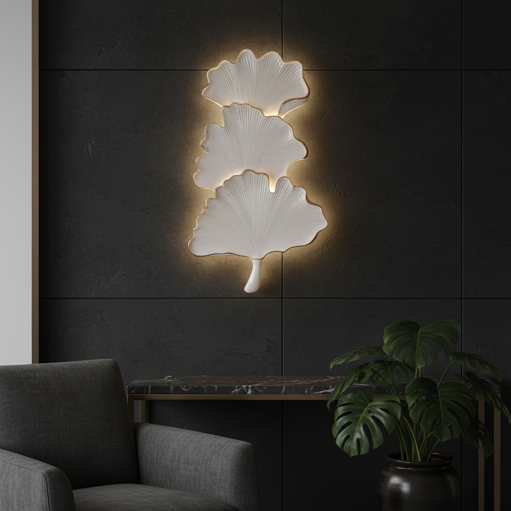 LED Аплик WHITE LEAF YCM 6310WH – с 3 степени на светлина