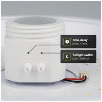 LED плафон 18W с датчик за движение, еквивалентен на 120W