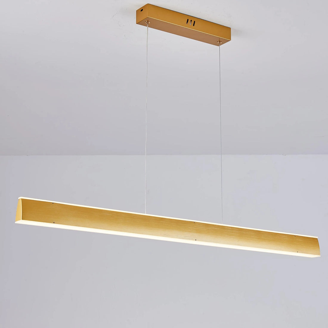 LED осветително тяло висящо Gold 120cm линейно, еквивалент 400W, с дистанционно