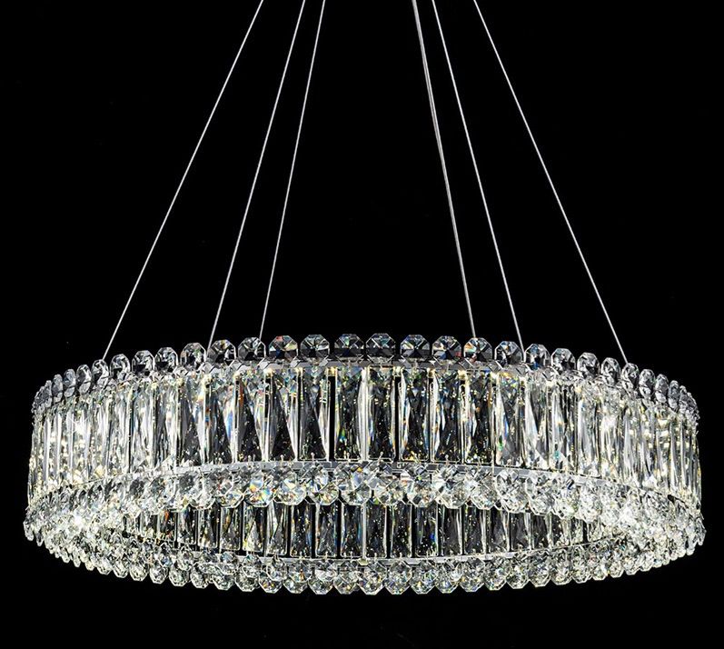 LED осветително тяло висящо ALESSO Cristal Silver еквивалент 400W