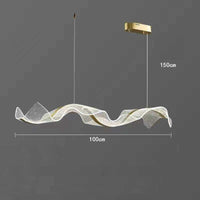 LED осветително тяло тип пендел LUXURY DUNES Еквивалент 400W Дистанционно управление
