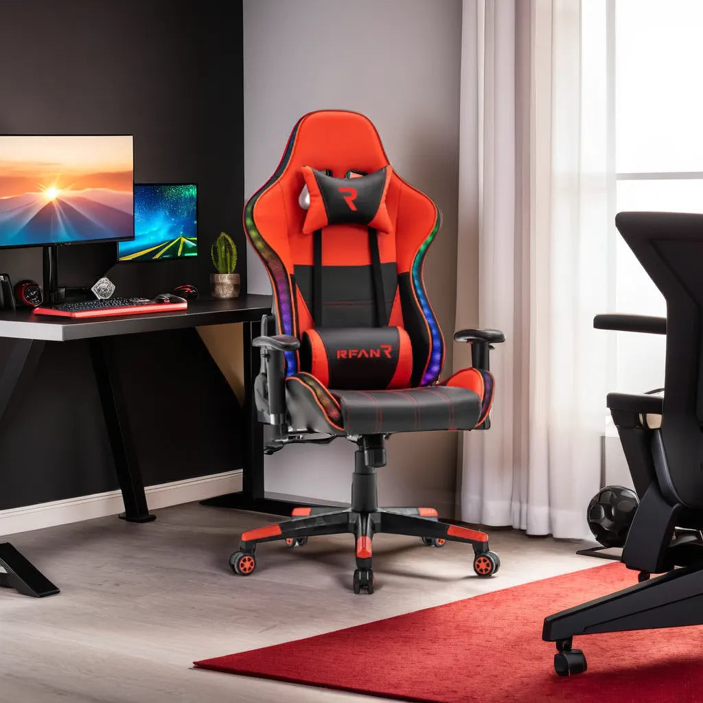 Геймърски стол, PREMIUM, Immersion Chairs, Red BOC-778