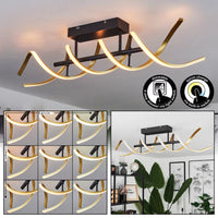 LED осветително тяло SEQUENCE Gold+Black Еквивалент 300W