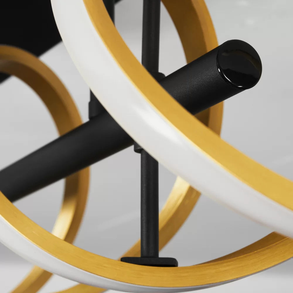 LED осветително тяло SEQUENCE Gold+Black Еквивалент 300W