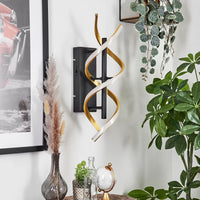 LED аплик SEQUENCE Gold+Black Еквивалент 150W
