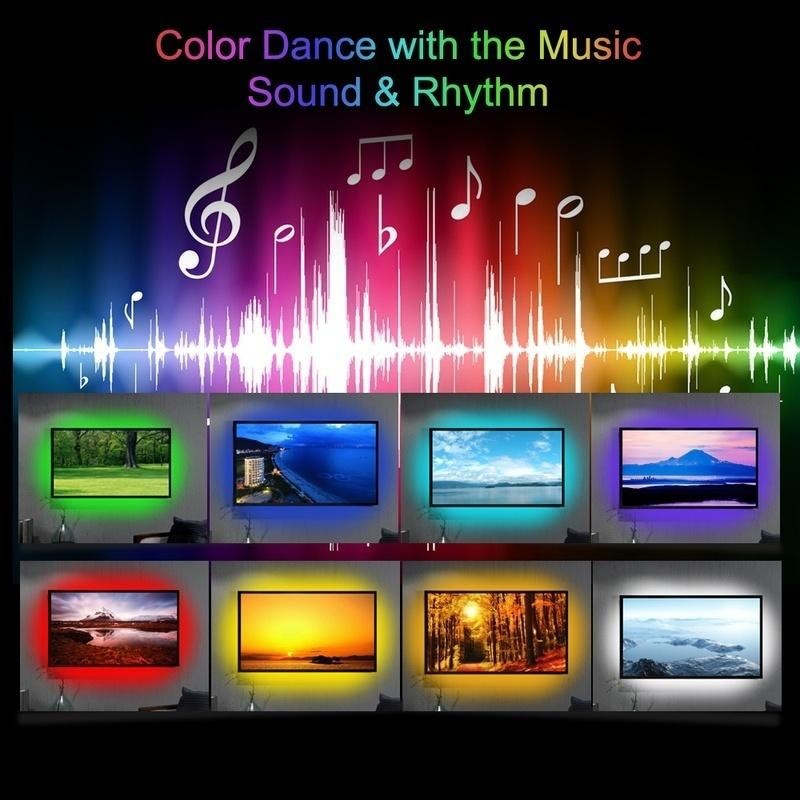 КОМПЛЕКТ LED лента RGB 12V IP65 SMART 3 метра USB TV RF дистанционно