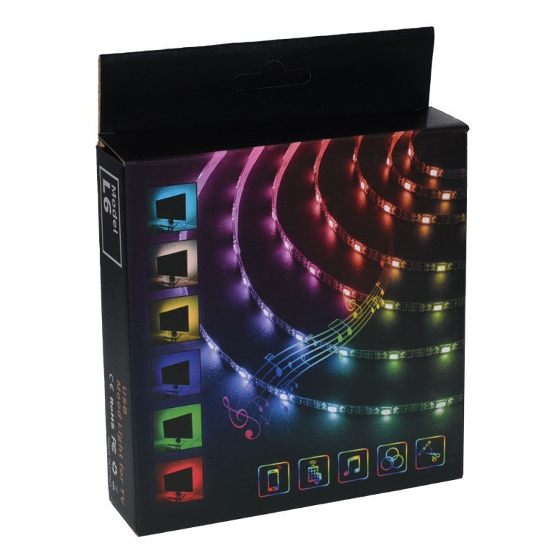 КОМПЛЕКТ LED лента RGB 12V IP65 SMART 3 метра USB TV RF дистанционно