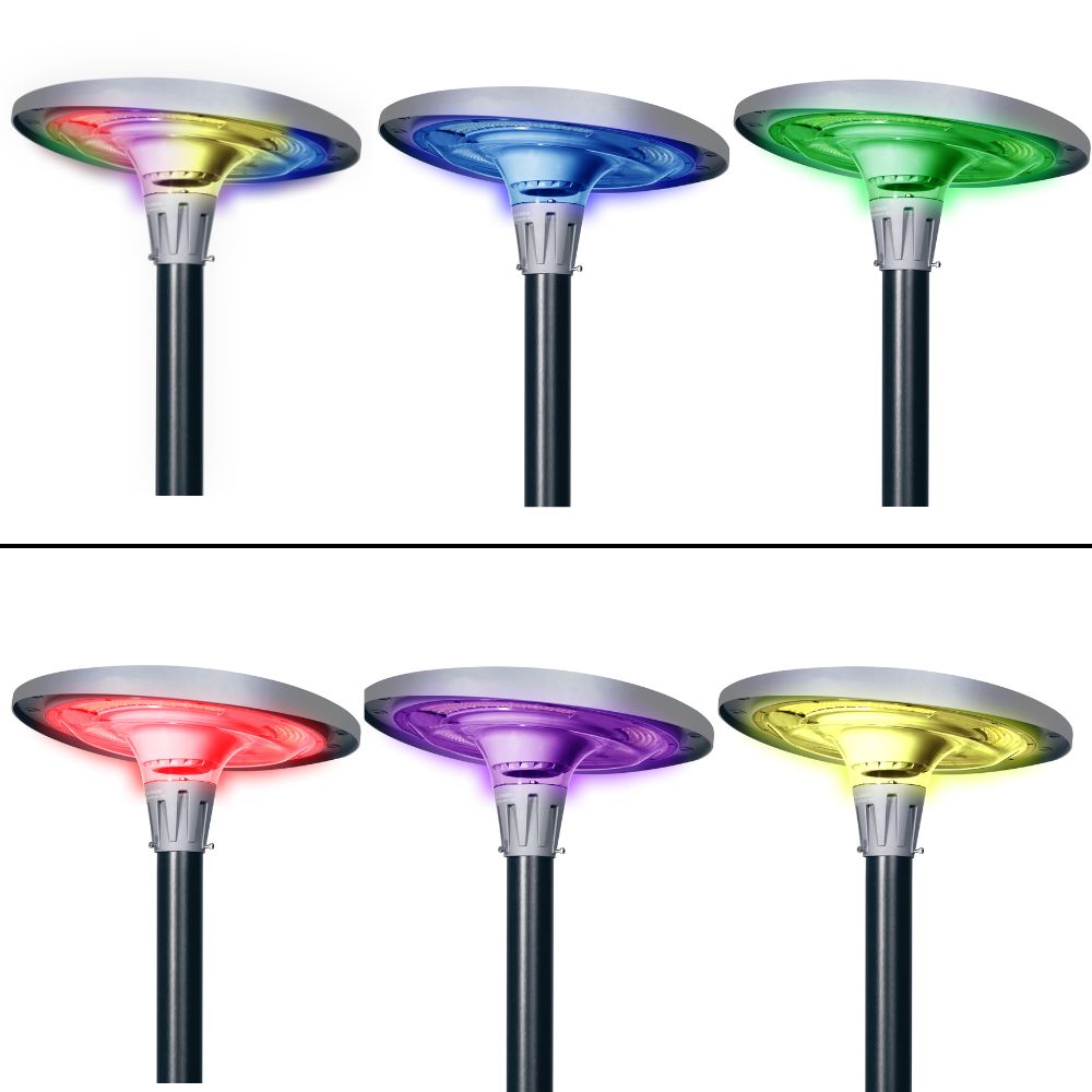 Соларна LED лампа UFO 2200 лумена SMART с дистанционно RGBWCCT