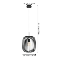 Пендел ROMAZZINA Black 110CM Eglo