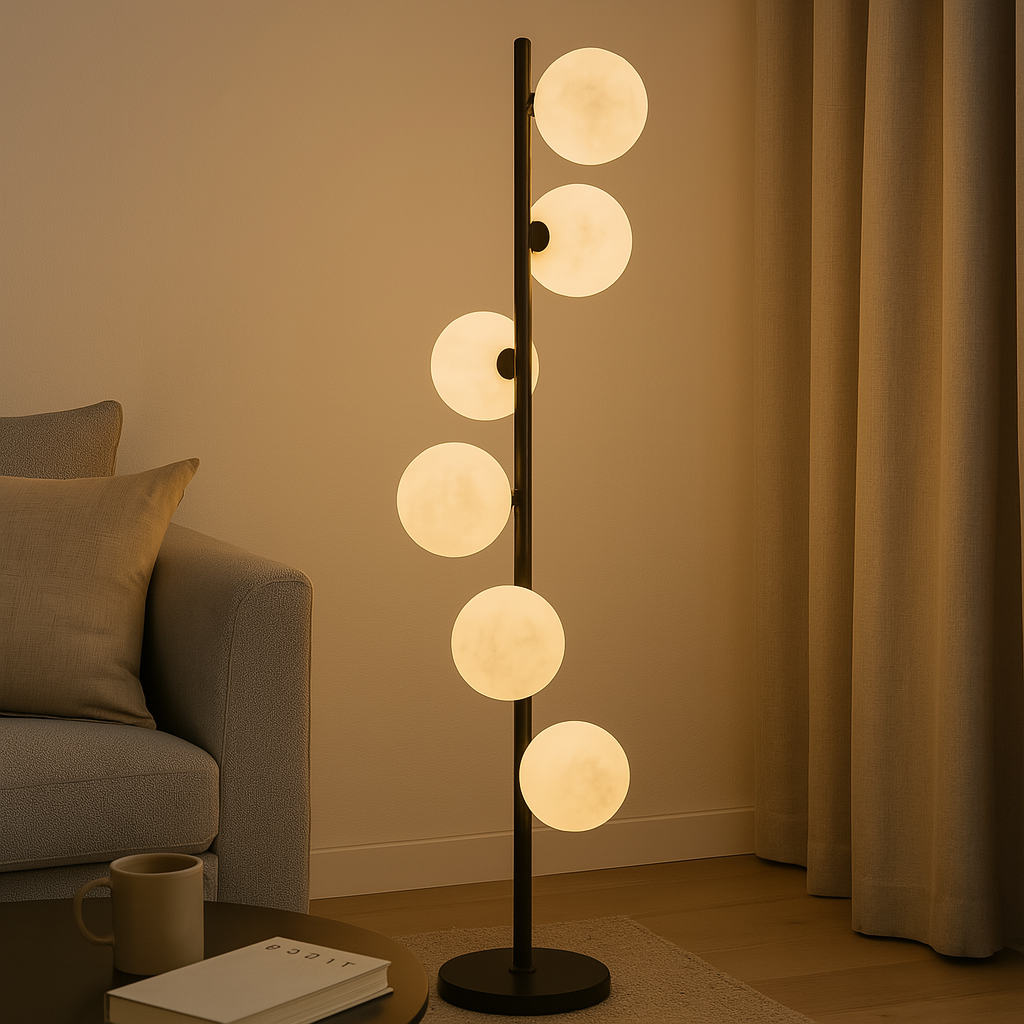 Лампадар 100CM 6 Moons Black 6XG9