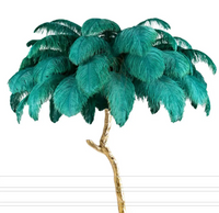 Lampadar Baroque Luxury Feathers Colors Verde