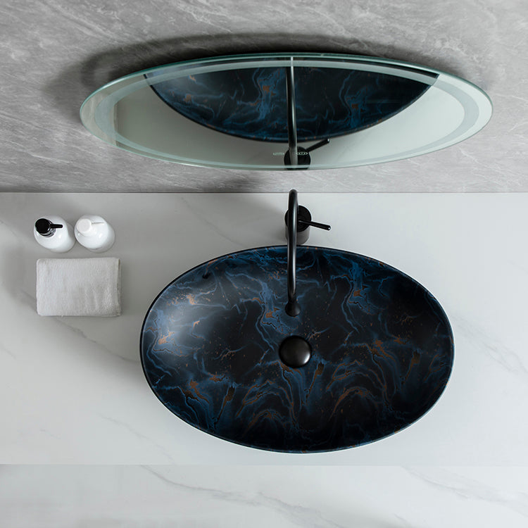 Мивка за монтаж върху плот Luxury Line 65x44CM DeepBlue