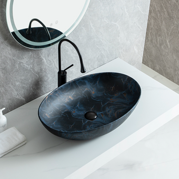 Мивка за монтаж върху плот Luxury Line 65x44CM DeepBlue