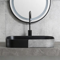 Мивка за плот Luxury Line 65x38CM SilveryBlack