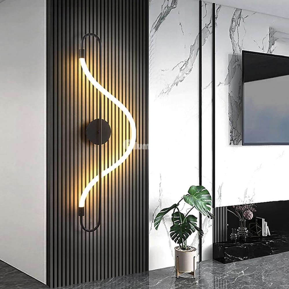 LED аплика 16W Нордически стил Лайт Туб 9209 Черен