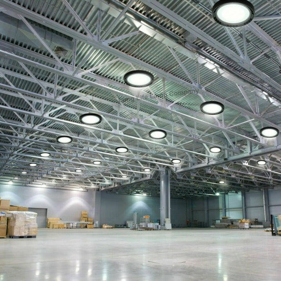 LED лампа 200W индустриално осветление UFO Slim