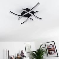 LED аплик Waves Lines Black еквивалент 300W