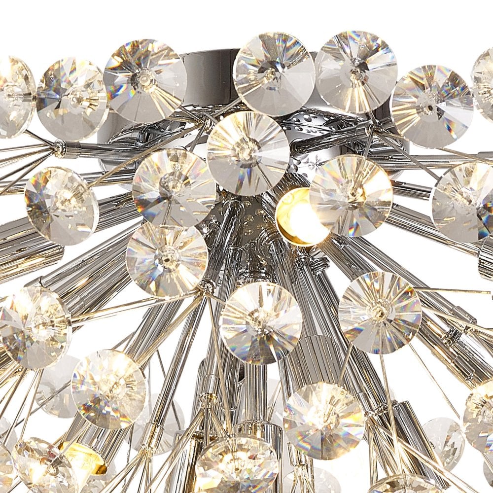Осветително тяло тип аплик Crystal Dandelion Silver