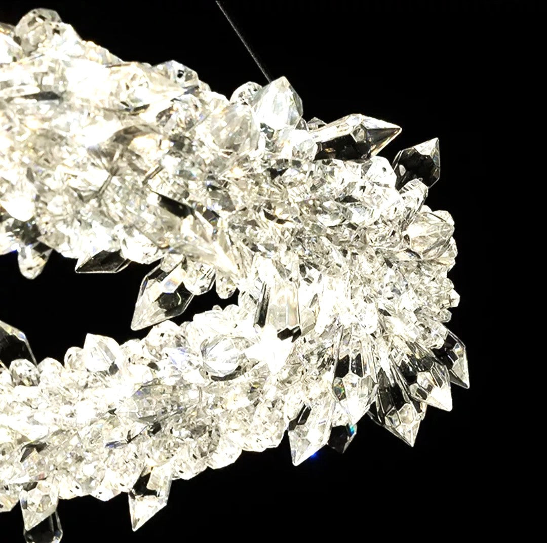 LED осветително тяло висящо кристал LUXURY FROZEN