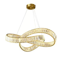 LED осветително тяло LEVA Cristal Gold 3 функции с дистанционно