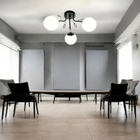 Осветително тяло Абажур Мат Приложно 3xE27 Black Glamour