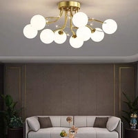 Осветително тяло Абажур Мат Приложно 9xE27 Gold Glamour