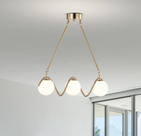 Осветително тяло Абажур MAT GOLD Линейно 3xE27 Spiral MX165-3