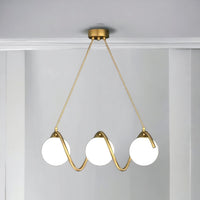 Осветително тяло Абажур MAT GOLD Линейно 3xE27 Spiral MX165-3