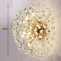 Lustra Aplicata Crystal Dandelion Gold Lighting Fixtures
