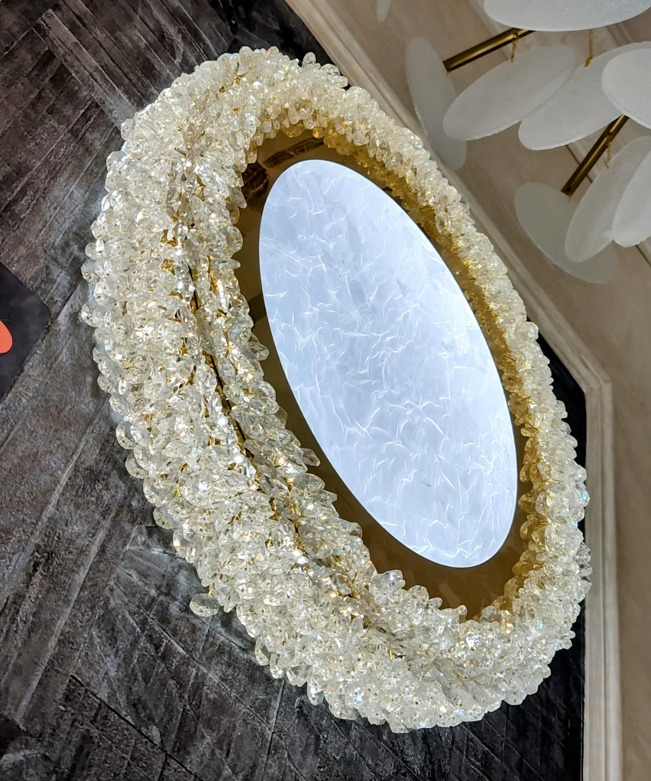 Осветително тяло за таван Crystal Golden Sponge Deluxe