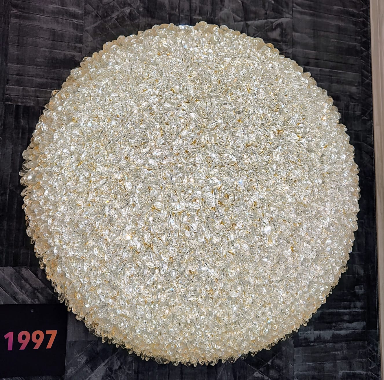 Осветително тяло тип аплик Crystal Golden Sponge Dome