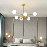 Осветително тяло Абажур MAT GOLD 6XE27 DF201-3+3 GD