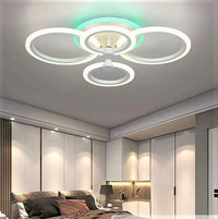 LED осветително тяло 4 Circle RGB Еквивалент 500W Дистанционно
