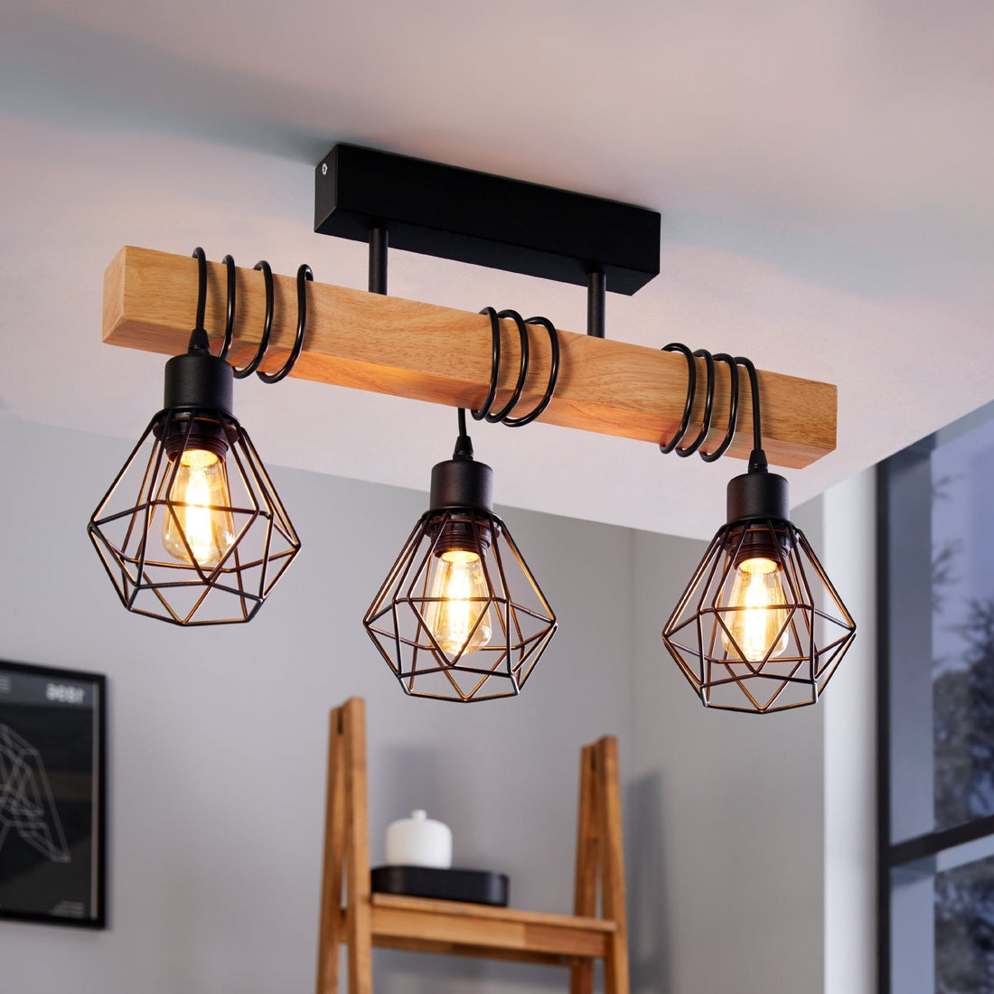 Осветително тяло TOWNSHEND 5 Black & Brown
