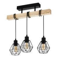 Осветително тяло TOWNSHEND 5 Black & Brown