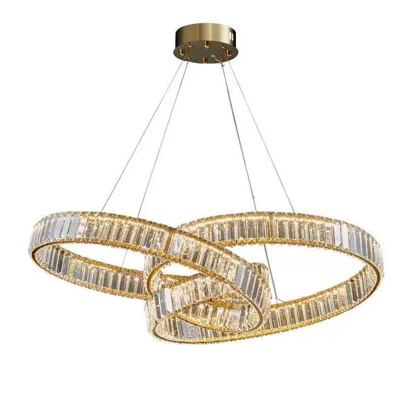LED осветително тяло LEVA Cristal Gold 3 функции с дистанционно