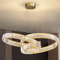 LED осветително тяло LEVA Cristal Gold 3 функции с дистанционно
