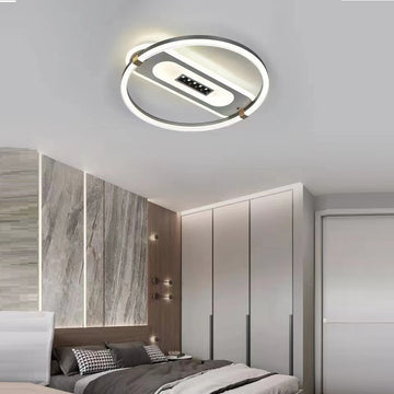 LED осветително тяло 116W Gray Circle с дистанционно, еквивалент 400W