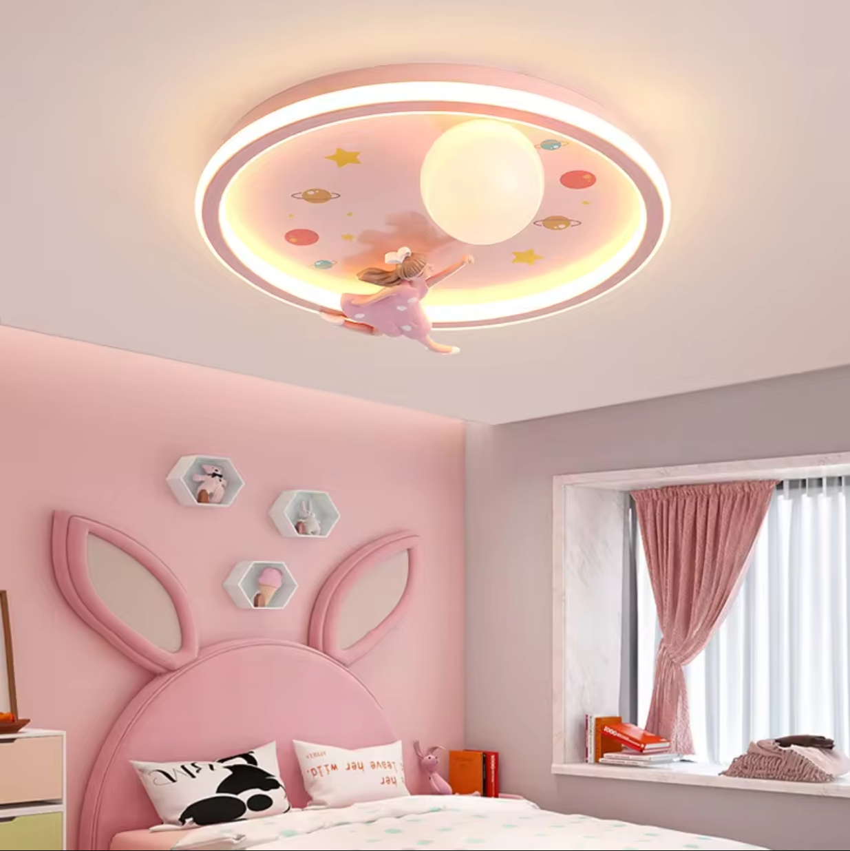 LED осветително тяло 120W Young Freedom Pink еквивалент 500W с дистанционно