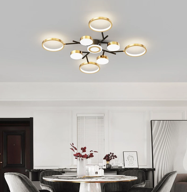 LED осветително тяло Nordic Style еквивалент 600W с дистанционно R9030-9