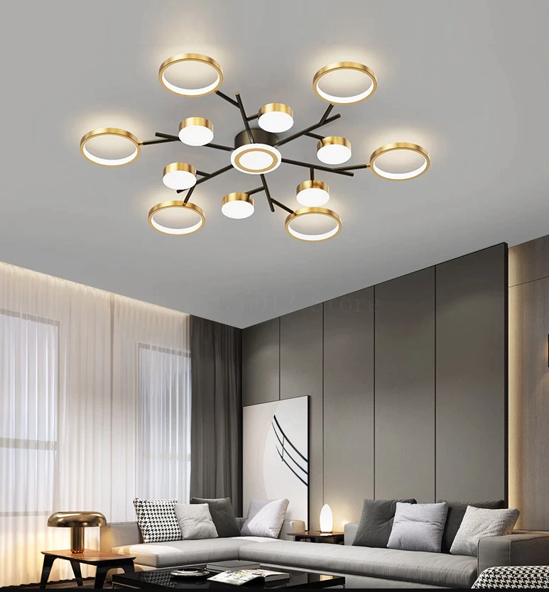 LED осветително тяло Nordic Style еквивалент 800W с дистанционно R9030-13