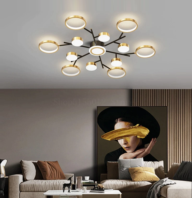 LED осветително тяло Nordic Style еквивалент 800W с дистанционно R9030-13