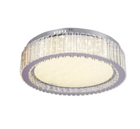 LED осветително тяло Сребристо Aurora Crystal Round с дистанционно