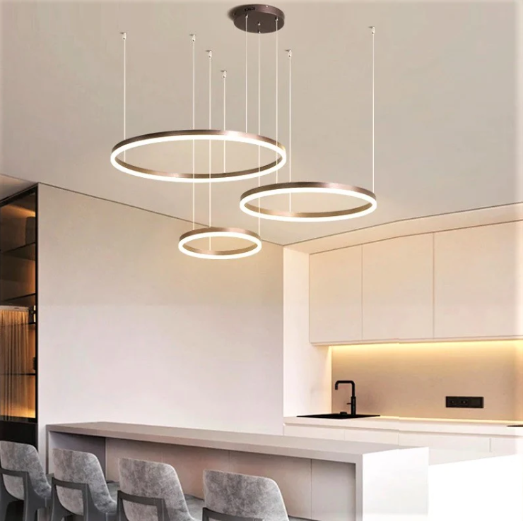 LED осветително тяло 74W WONDERLAND BROWN 3 подвижни сегмента с дистанционно - 30+40+60cm